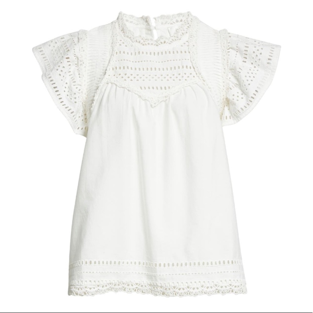 Sea Lina Eyelet Top